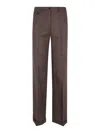 Seventy Houndstooth-pattern Wool Trousers In Brown