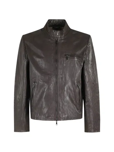 Seventy Zip-up Jacket In Brown