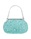 Severi Darling Woman Handbag Turquoise Size - Polyester, Aluminum In Blue