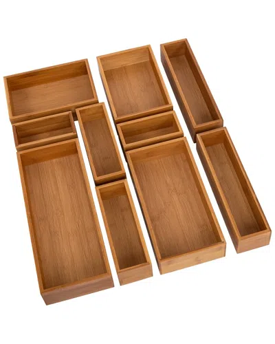 Seville Classics 10pc Bamboo Box Set In Brown