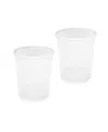 Seville Classics 2-pack 6-gallon Round Mesh Wastebasket Recycling Bin In White