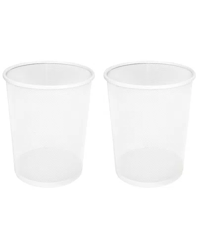Seville Classics 2-pack 6-gallon Mesh Wastebasket Recycling Bins