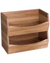 Seville Classics 2pc Stackable Acacia Bin Set In Brown