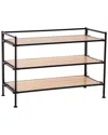 Seville Classics 3-tier Stackable Metal Slat 12-pair Shoe Rack For
