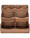 Seville Classics 4pc Stackable Acacia Bin Set In Brown