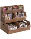 Seville Classics 4pc Stackable Acacia Bin Set In Brown
