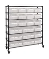 Seville Classics 7-tier 21 Bin Rack System In Translucent