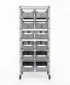 Seville Classics 7-tier Nsf 12 Bin Rack System, Nsf Certified In Gray