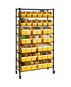 Seville Classics 8-tier 24 Bin Rack System In Yellow