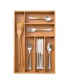 Seville Classics Bamboo 6 Compartment Drawer Organizer Tray In Natural