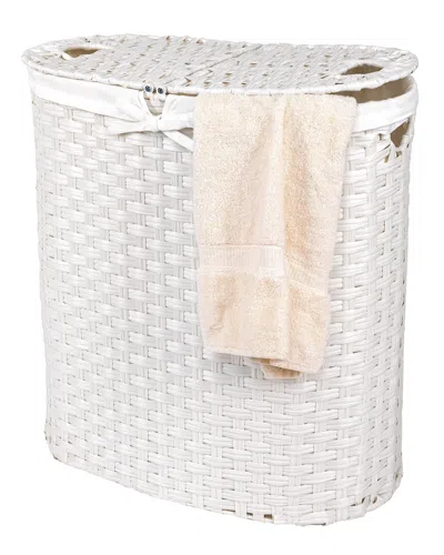 SEVILLE CLASSICS SEVILLE CLASSICS HANDWOVEN OVAL LAUNDRY HAMPER