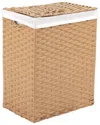 Seville Classics Handwoven Rectangular Laundry Hamper