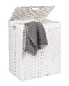 Seville Classics Handwoven Rectangular Laundry Hamper