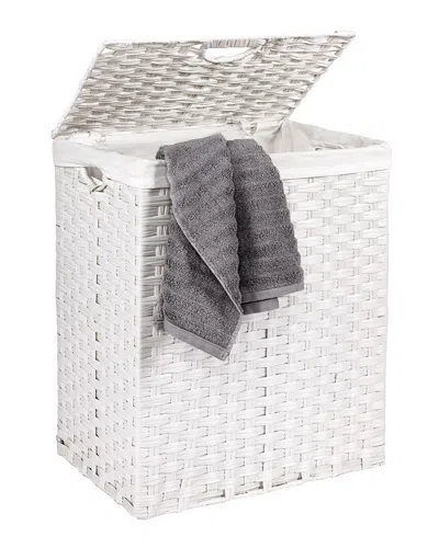 Seville Classics Handwoven Rectangular Laundry Hamper