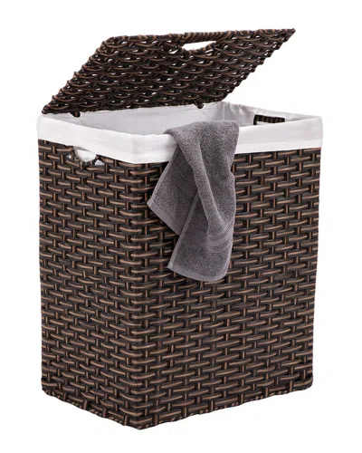 SEVILLE CLASSICS SEVILLE CLASSICS HANDWOVEN RECTANGULAR LAUNDRY HAMPER