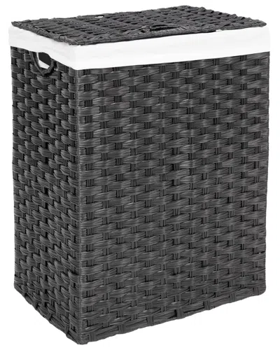 Seville Classics Handwoven Rectangular Laundry Hamper