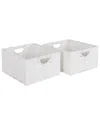 Seville Classics Handwoven Basket 2-pack