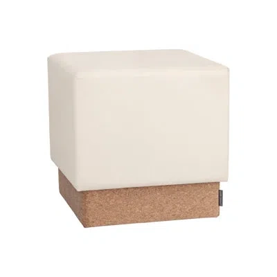 Seville Classics The Vineyard Cork Storage Ottoman In Cream