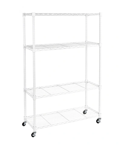 Seville Classics Ultradurable 4-tier Nsf Steel Wire Shelving System In White