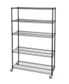 SEVILLE CLASSICS ULTRADURABLE 5-TIER NSF STEEL WIRE SHELVING, 48" W X 18" D X 75" H