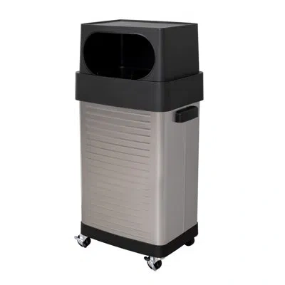 Seville Classics Ultrahd 17 Gallon Curbside Trash & Recycling Bin