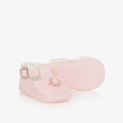 Sevva Baby Girls Pink Bow Pre-walker Shoes