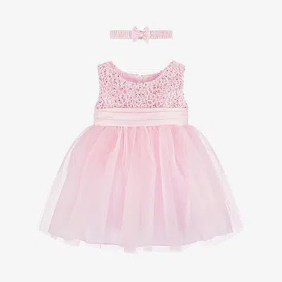 Sevva Baby Girls Pink Tulle & Sequin Dress
