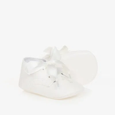 Sevva Babies' Ivory Pre-walker Ceremony Shoes In White