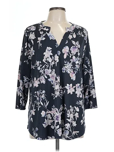 Pre-owned Sew In Love 3/4 Sleeve Blouse In Black