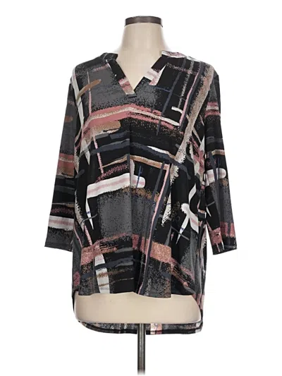 Pre-owned Sew In Love 3/4 Sleeve Blouse In Black