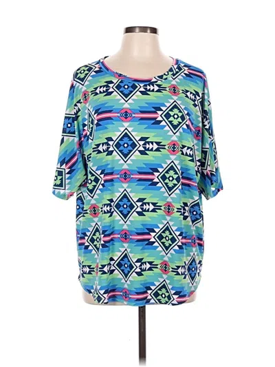 Pre-owned Sew In Love 3/4 Sleeve Blouse In Blue