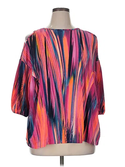 Pre-owned Sew In Love 3/4 Sleeve Blouse In Orange