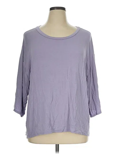 Pre-owned Sew In Love 3/4 Sleeve Top Purple Boatneck Tops