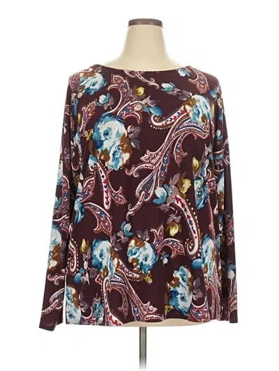 Sew In Love Long Sleeve Blouse In Burgundy