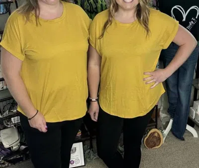 Sew In Love Luxe Tee In Mustard In Yellow