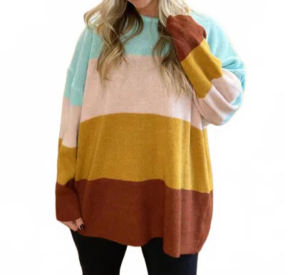 Sew In Love Neo Sweater Top In Multi