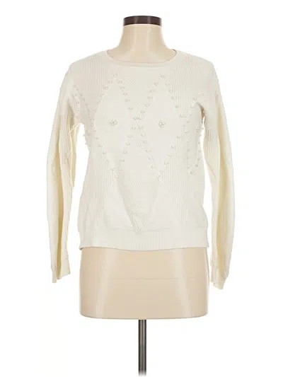 Pre-owned Sew In Love Pullover Sweater In Ivory