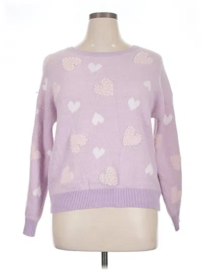 Pre-owned Sew In Love Pullover Sweater In Purple