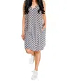 Sew In Love Pump Me Up Hooded Dress In Geometric Print In Multi