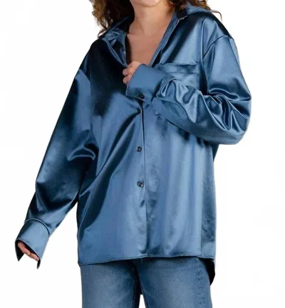 Sew In Love Shine All The Time Blouse In Slate Blue