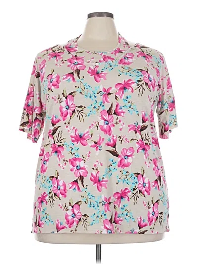 Pre-owned Sew In Love Short Sleeve Blouse In Pink