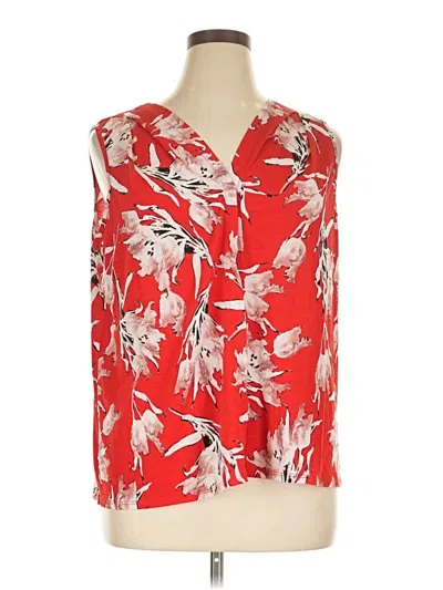 Pre-owned Sew In Love Sleeveless Blouse In Red