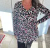 Sew In Love Tiered Babydoll Top In Splash Of Wild Pink In Multi