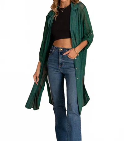 Sew In Love Women's Button Up Duster In Multi