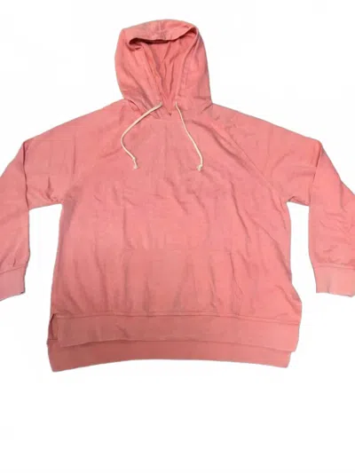 Sew In Love Women's Hoodie In Coral In Pink
