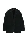Sewmod Notched-lapel Single-breasted Blazer In Black