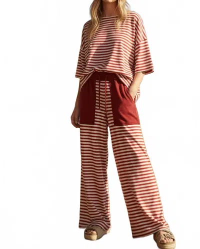 Sewn And Seen Terracotta Dream Set In Ivory Brick Red