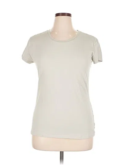 Pre-owned Sexy Basic Short Sleeve T-shirt In White