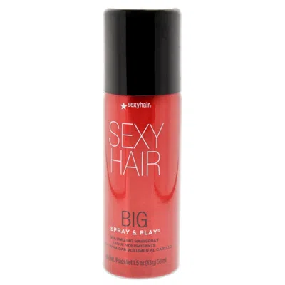 Sexy Hair Big  Spray And Play Volumizing Hair Spray, Unisex-1.5 In Red