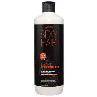 Sexy Hair I Want Strength Strengthening Conditioner 33.8 oz In Transparent